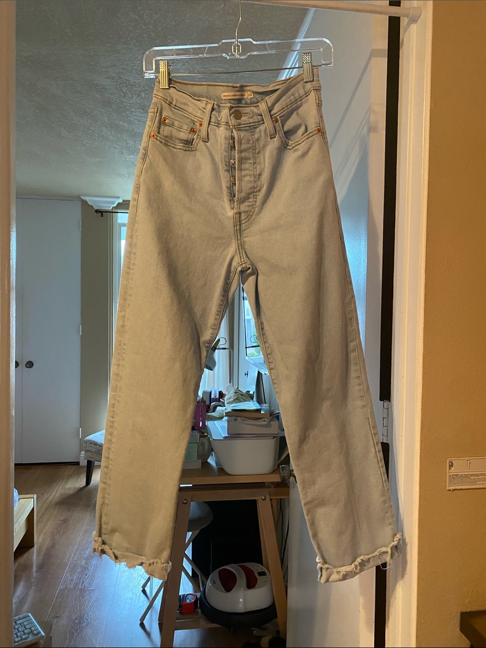 LEVIS Light Wash High-Rise Straight Jeans - Women